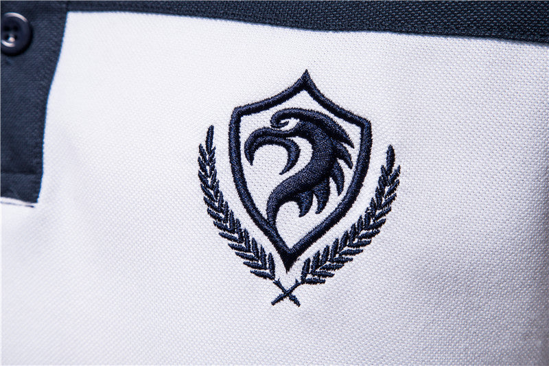Casual Stitching Shirt Short-sleeved T-shirt Summer Embroidery Advertising Shirt