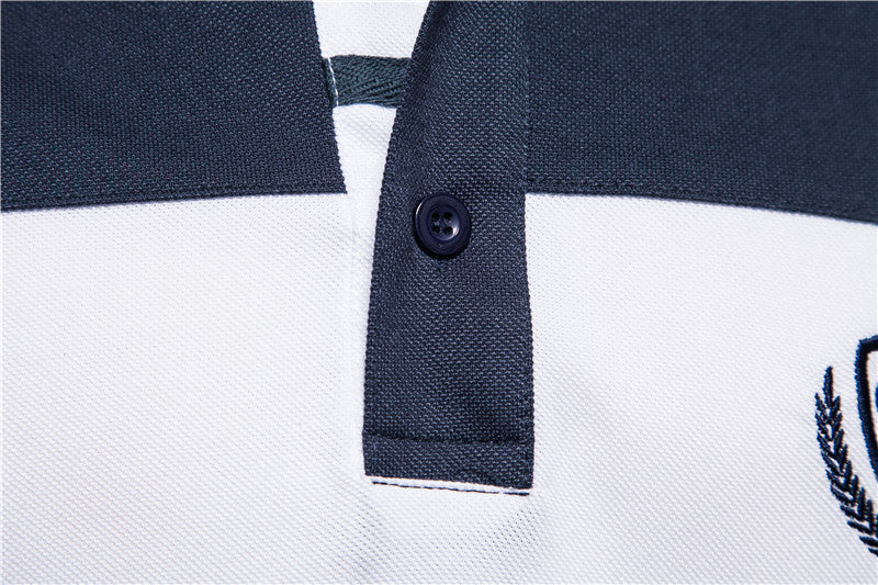 Casual Stitching Shirt Short-sleeved T-shirt Summer Embroidery Advertising Shirt